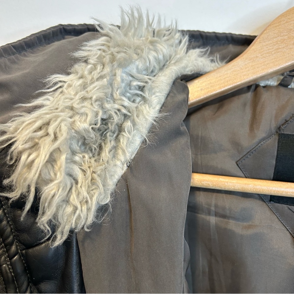 Forever 21 Fur Hooded Parka Coat Jacket Brown - Picture 8 of 11